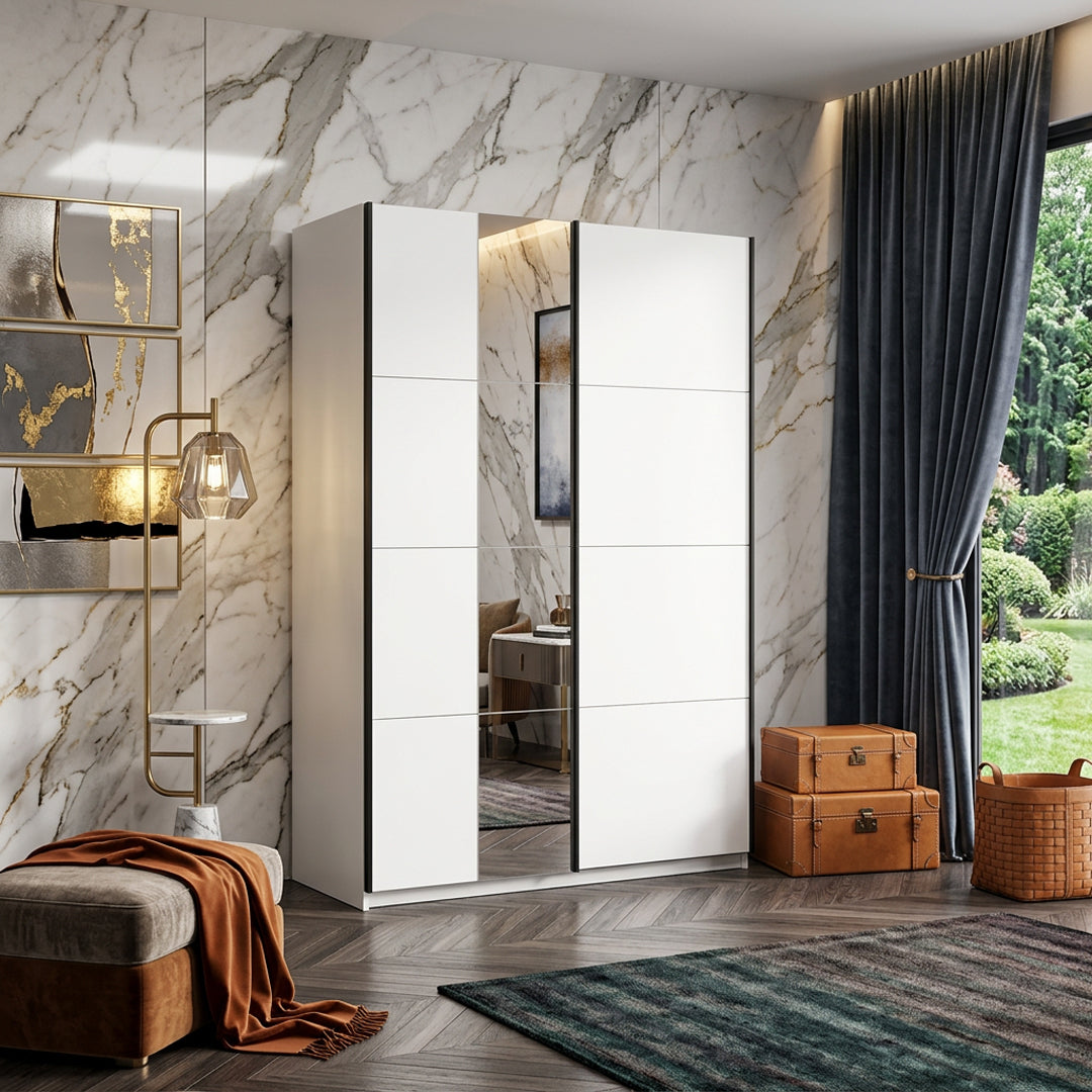 Ashford Sliding Wardrobe with Mirror