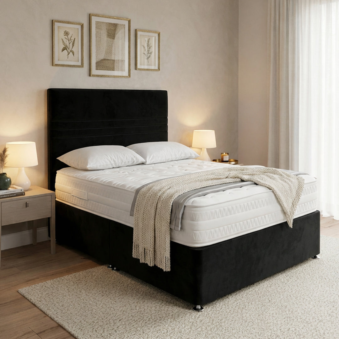 Essentials Divan Bed - With 24' Headboard