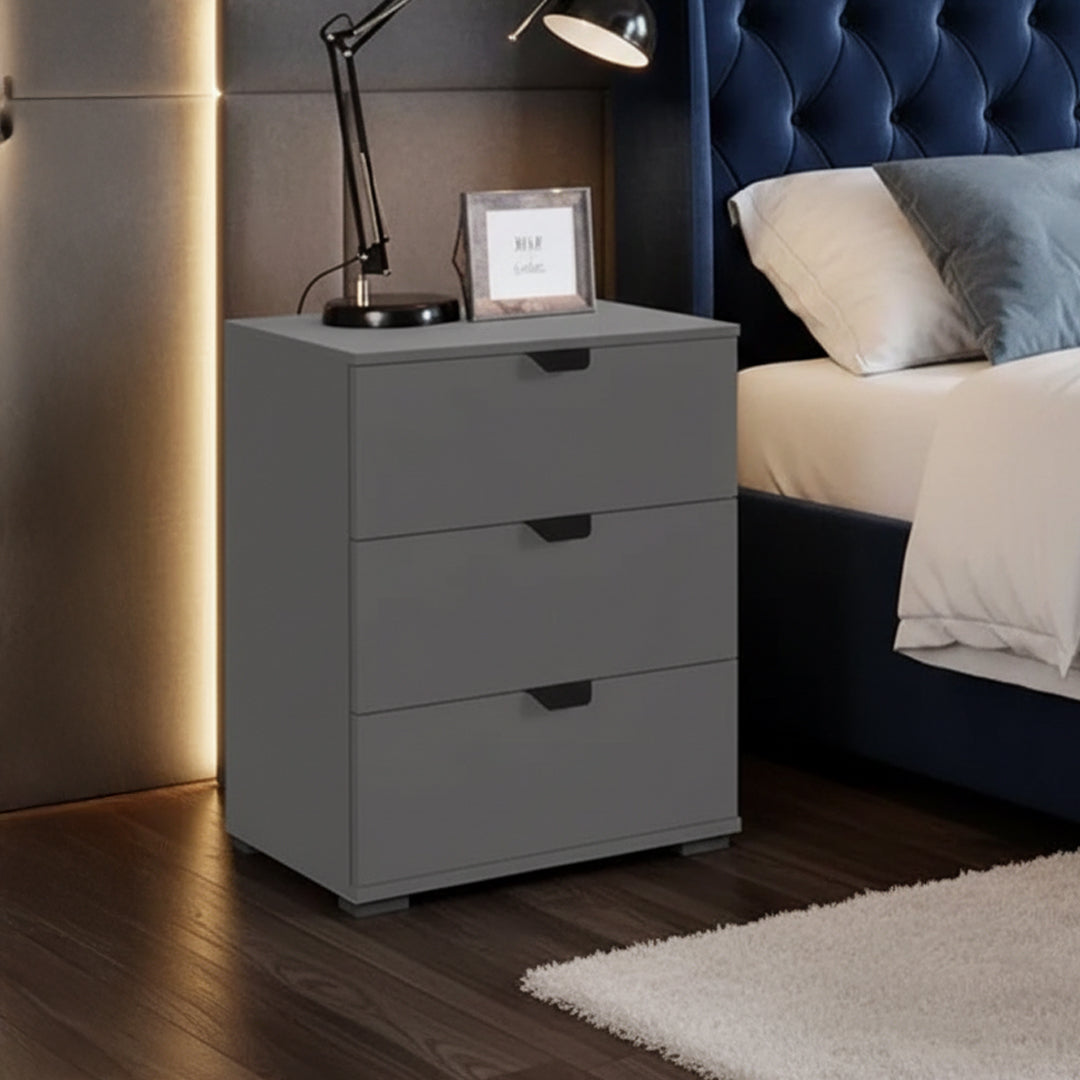 Hartwell Bedside Table – Graphite