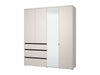 Belmont Mirrored Wardrobe with Drawers Cashmere