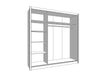 Ravenswood Sliding Wardrobe with Mirror